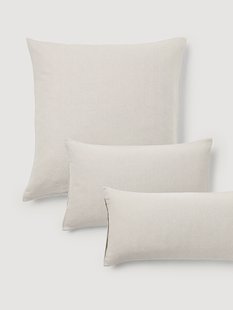 Flanellen kussenhoes Wanda met visgraatpatroon