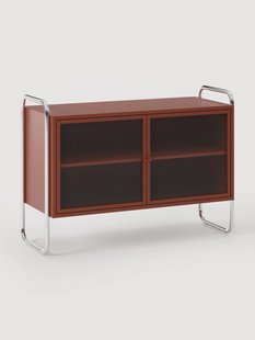 Metalen dressoir Robyn met glazen front