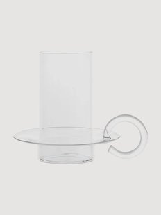 Mondgeblazen glazen kandelaar Luce