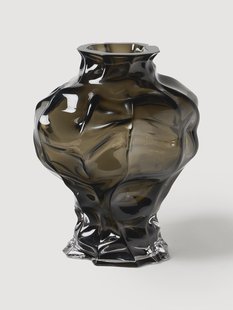 Mondgeblazen glazen vaas Ammonit, H 30 cm