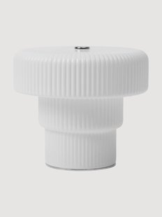 Mondgeblazen LED-tafellamp Ripple, dimbaar