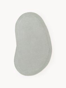 Handgetuft wollen vloerkleed Kadey in organische vorm