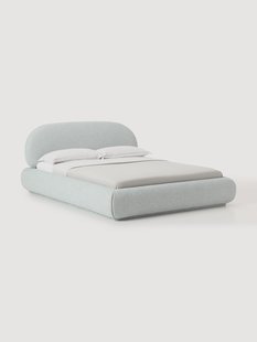 Boucl&eacute; gestoffeerd bed Alba