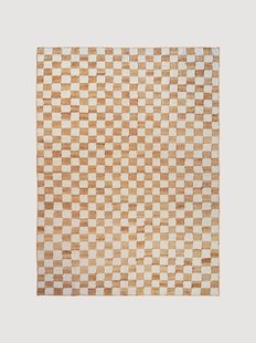 Handgeweven laagpolig wollen vloerkleed Check, in verschillende formaten