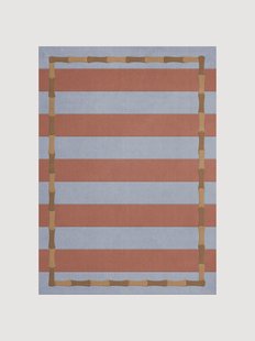 Handgeweven wollen vloerkleed Bamboo