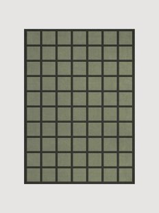 Handgeweven hoogpolig wollen vloerkleed Avenue Checked