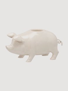 Handgemaakte kaarshouder Piggy