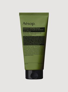 Lichaamspeeling Geranium Leaf (groen, citrus, fris)