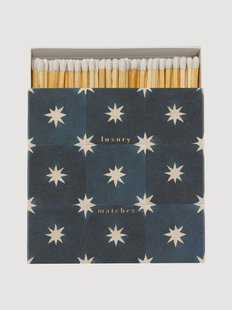 Design luciferdoosje Navy Star Tile
