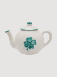 Handbeschilderde theepot Shamrock, 600 ml