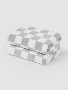 Westwing Crosby Studios, katoenen handdoek Damier, in verschillende formaten