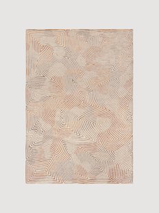 Wasbaar jacquard in- &amp; outdoor vloerkleed Coral