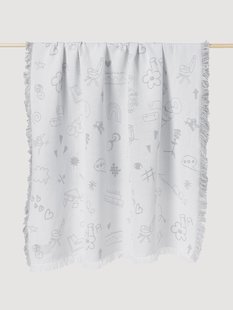 Westwing Crosby Studios, Dubbelzijdige katoenen plaid Throw Jouy