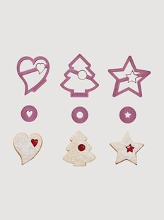 Kerstkoekjesvormen, 6-delig