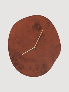 Houten wandklok Melt