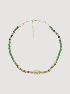 Geelgouden ketting Neo met edelstenen