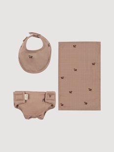 Poppenverzorgingsset Cherry Blush met tas