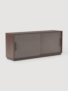 Houten dressoir Wisp met gestoffeerde voorzijde