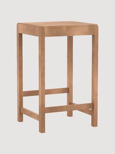 Barkruk 01 van berkenhout