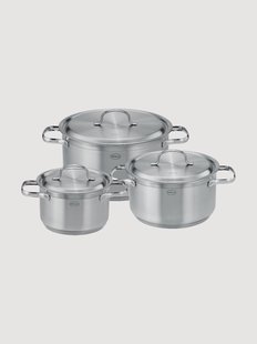 Kookset Pureelements van edelstaal, 3-delig
