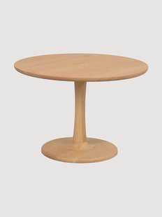 Ronde salontafel Hobart van eikenhout