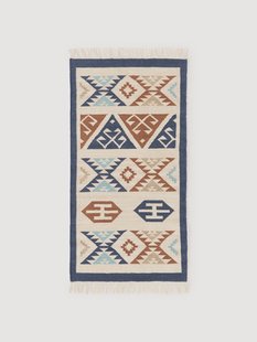 Handgeweven Kelim vloerkleed Anisa van wol