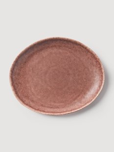 Handgemaakte ontbijtborden Macey in organische vorm, 4-delig