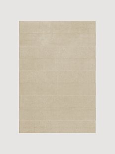 Handgeweven laagpolig wollen vloerkleed Sicilian Stripe