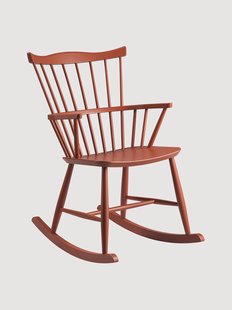 Houten schommelstoel J52G