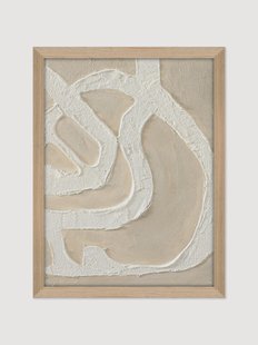 Ingelijst schilderij Raw Organic op canvas