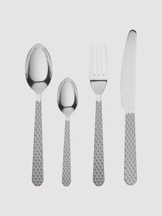 Bestekset Rhombe met gefloten handvat, 4 personen, 16-delig