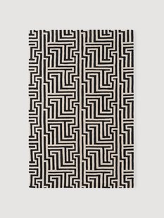 Handgetuft hoog-laag wollen vloerkleed Monty