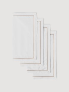 Katoensatijnen servetten Tatiana, 4-delig