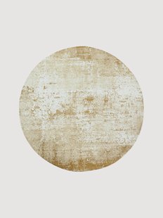 Rond platgeweven jute vloerkleed Virgin Land