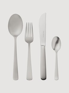 Handgemaakt geborsteld bestekset Atlantic, in verschillende setgroottes