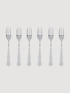 Dessertvorkjes 1965 van edelstaal (6-delig)