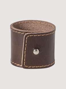 Leren servetringen Blush, 4-delig