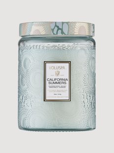 Handgemaakte geurka Kaars California Summers (zeezout, warme vanille, teakhout)