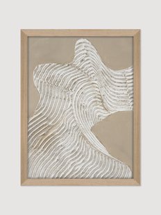 Ingelijst schilderij Raw Shape III op canvas