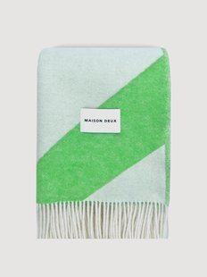 Wollen plaid Swirl met zigzagpatroon