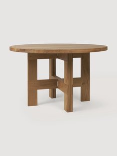 Ronde eettafel Farmhouse van eikenhout, &Oslash; 120 cm
