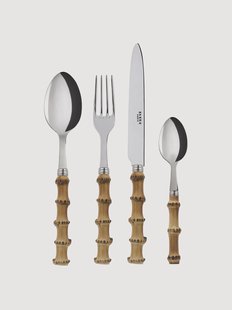 Bestekset Panda van bamboehout, in verschillende formaten