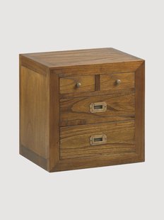 Handgemaakte ladekast Star van Mindi-hout