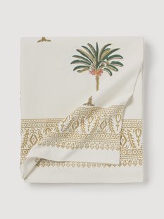 Handbedrukte tafelkleed Palm Tree