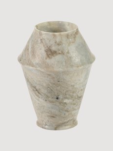 Vaas Dune van marmer, H 18 cm