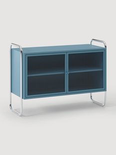 Metalen dressoir Robyn met glazen front