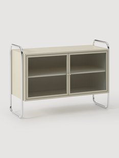 Metalen dressoir Robyn met glazen front