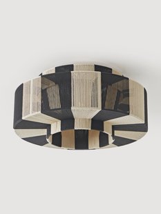 Plafondlamp Lace van linnen draad