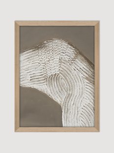 Ingelijst schilderij Raw Shape I op canvas