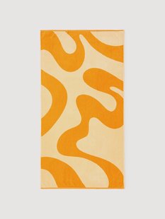 Velours strandlaken Pia met golvend patroon